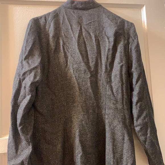 VINTAGE JB WRIGHT DRESS PETITES GRAY SZ 10 CAREER BUTTON DRESS 80’s MADMEN RETRO - Picture 5 of 13